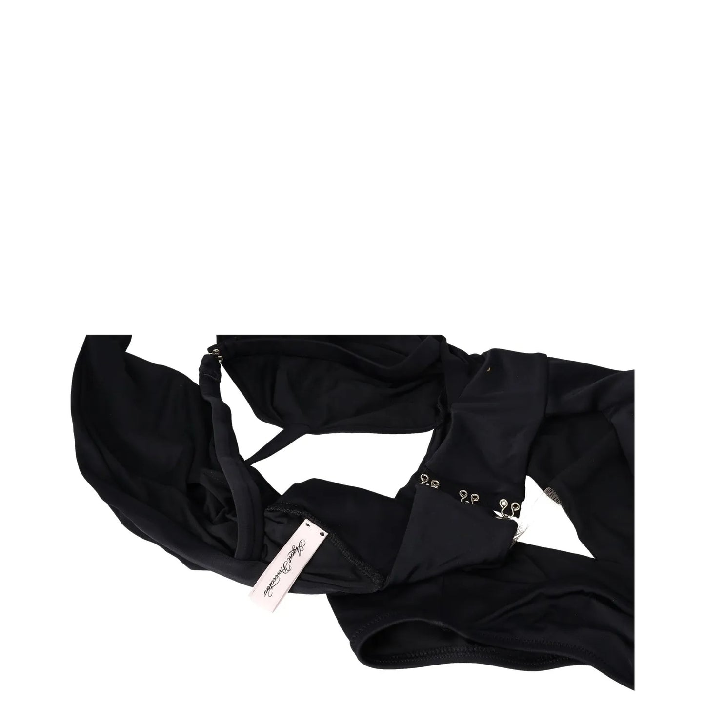 AGENT PROVOCATEUR Womens Anja1 Swimsuit Halterneck Black One Piece 5 RRP 235 — View 3