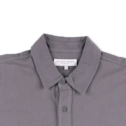 ORLEBAR BROWN Mens Polo Shirt Short Sleeve Collared Grey Cotton Size L RRP 275 — View 5