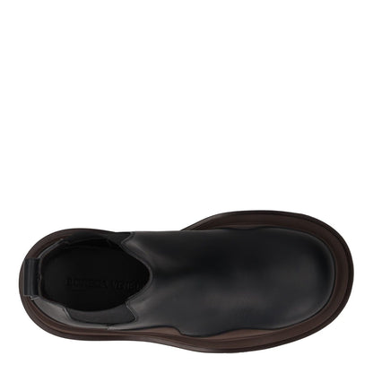 BOTTEGA VENETA Womens Chelsea Boots Slip On Black Brown Leather UK 7 RRP 1080 — View 7