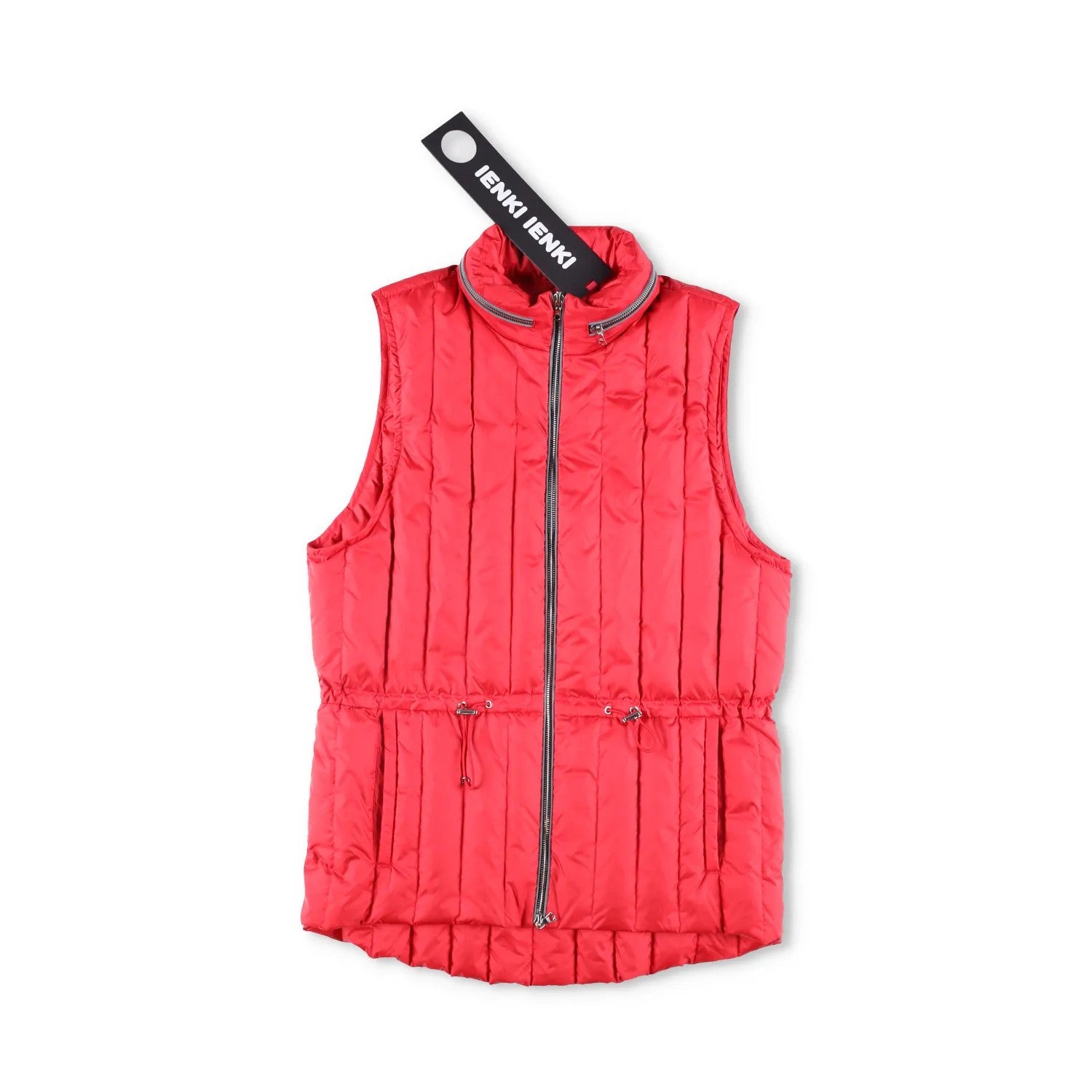 IENKI IENKI Womens Quilted Gilet Nylon Red Zip Sleeveless Size NIA RRP 300 — View 5