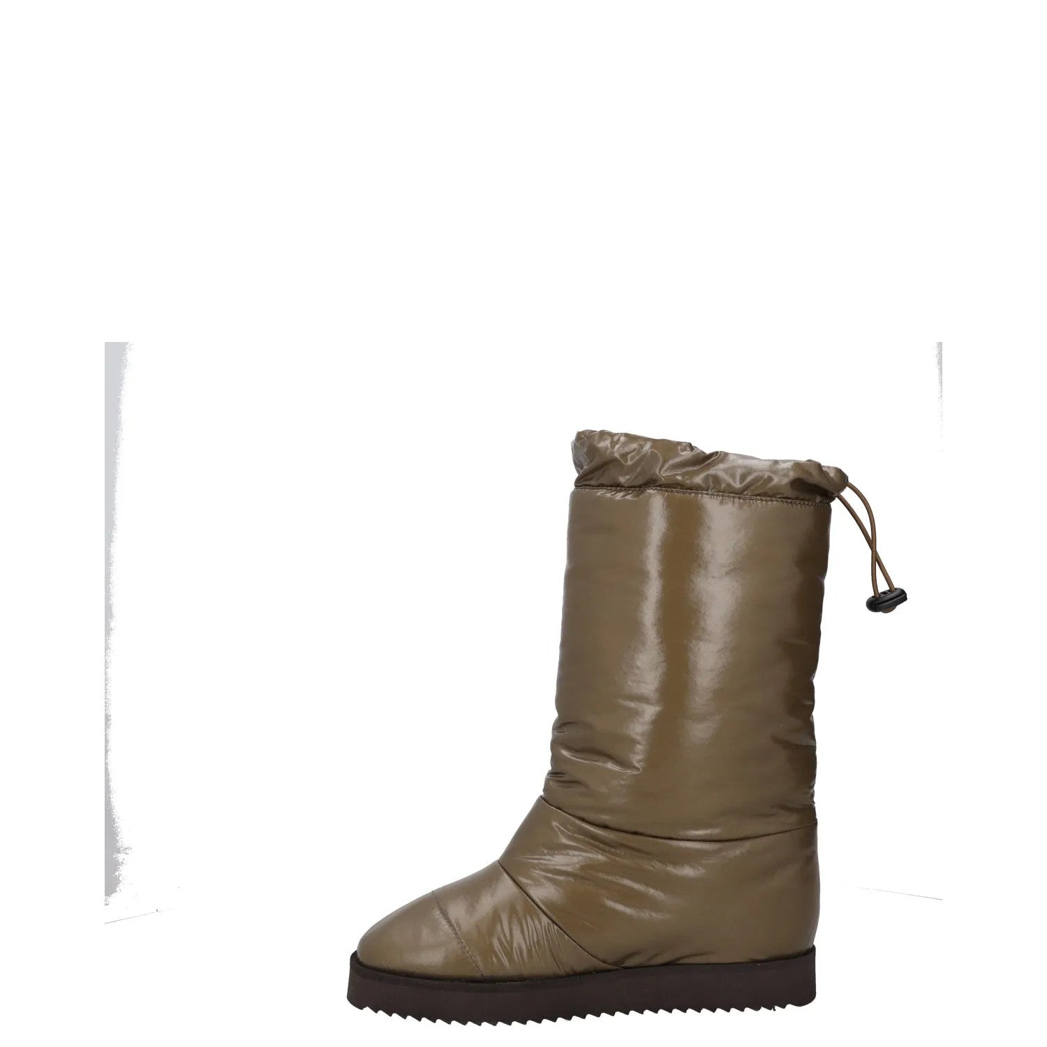 GIABORGHINI Womens Snow Boots Green Synthetic Mid Calf Drawstring UK 3 RRP 375 — View 4