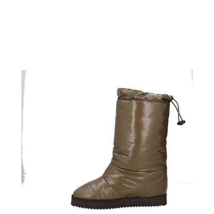 GIABORGHINI Womens Snow Boots Green Synthetic Mid Calf Drawstring UK 3 RRP 375 — View 4