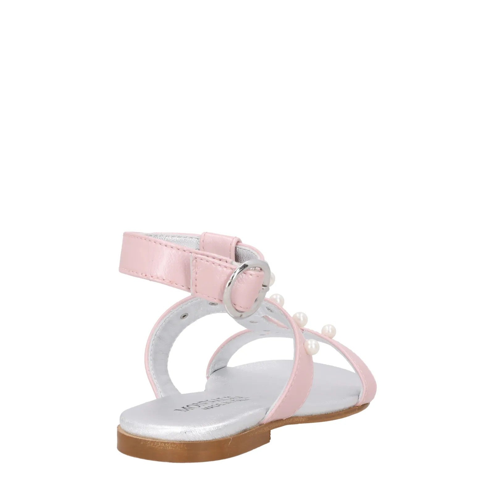 MONNA LISA Girls Sandalo Con Perle Laminat Pink Sandals Buckle UK C12 RRP 205 — View 6