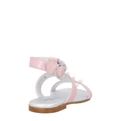 MONNA LISA Girls Sandalo Con Perle Laminat Pink Sandals Buckle UK C12 RRP 205 — View 6