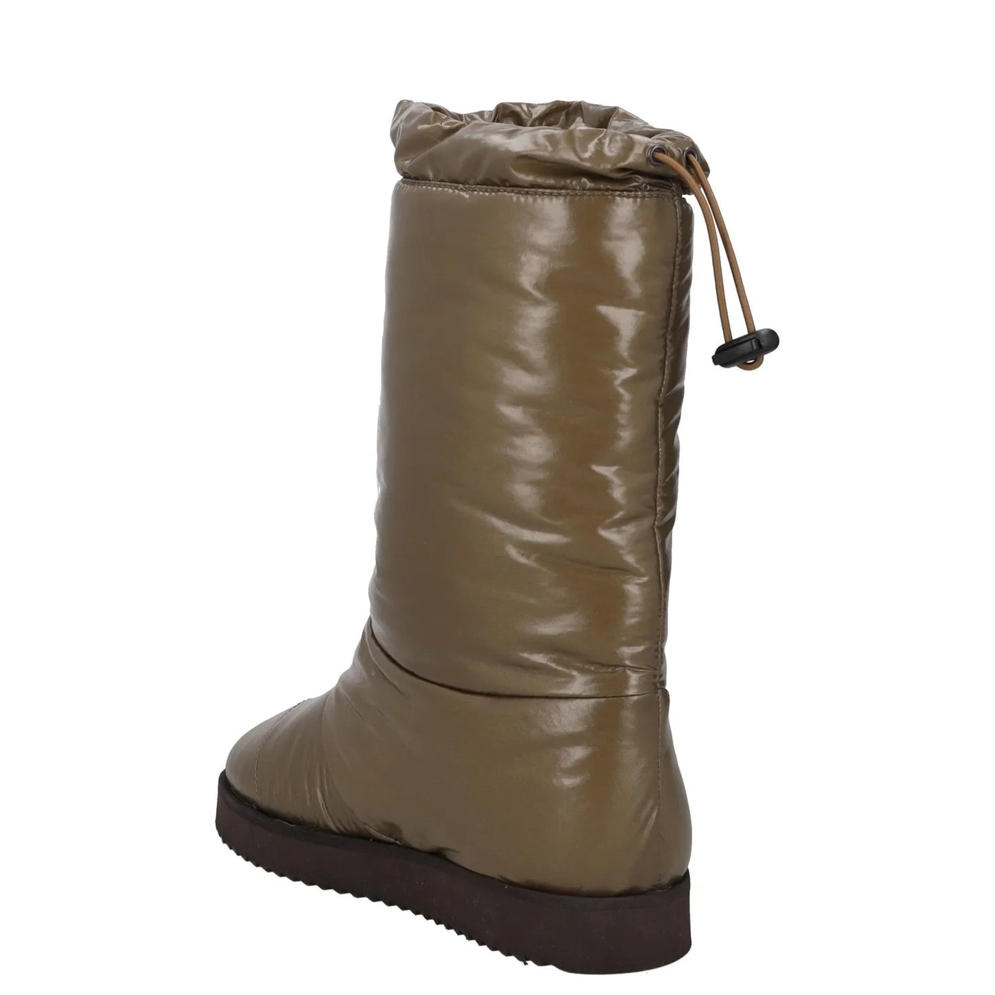 GIABORGHINI Womens Snow Boots Green Synthetic Mid Calf Drawstring UK 3 RRP 375 — View 5