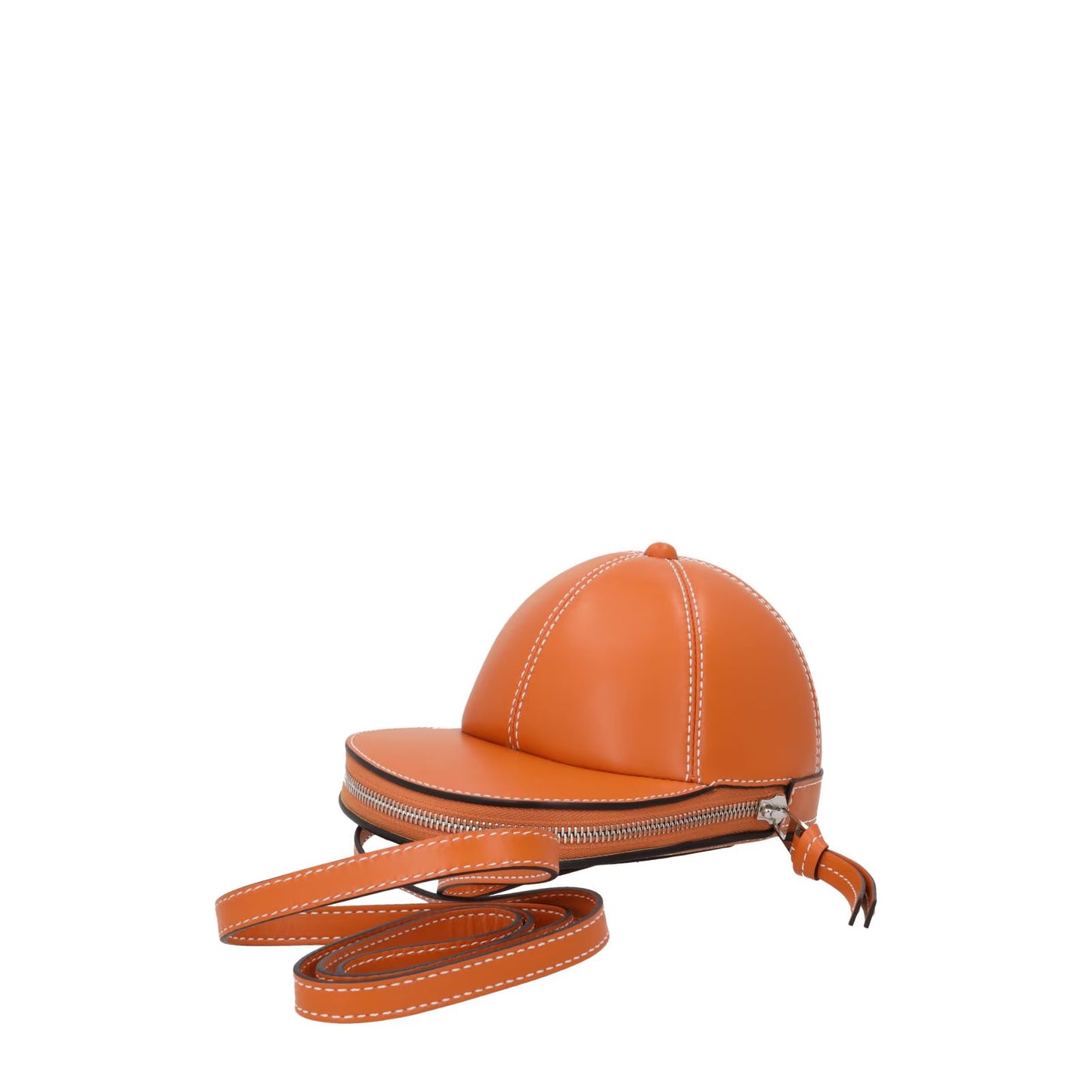 J.W. ANDERSON Womens Midi Cap Crossbody Bag Leather Orange Size M RRP 490 — View 7