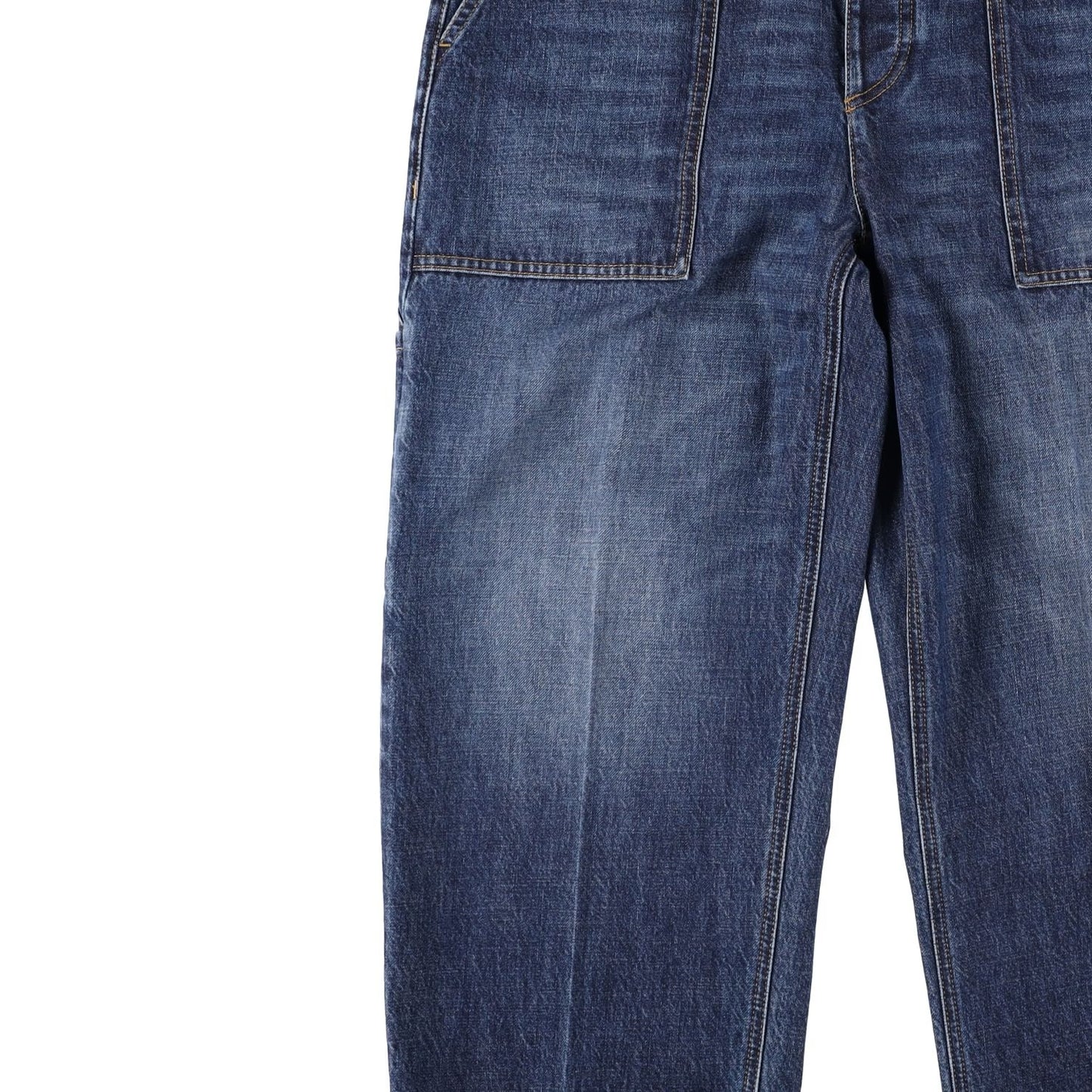 BOTTEGA VENETA Womens Jeans Straight High Waist Ankle Length Denim 40 RRP 860 — View 4