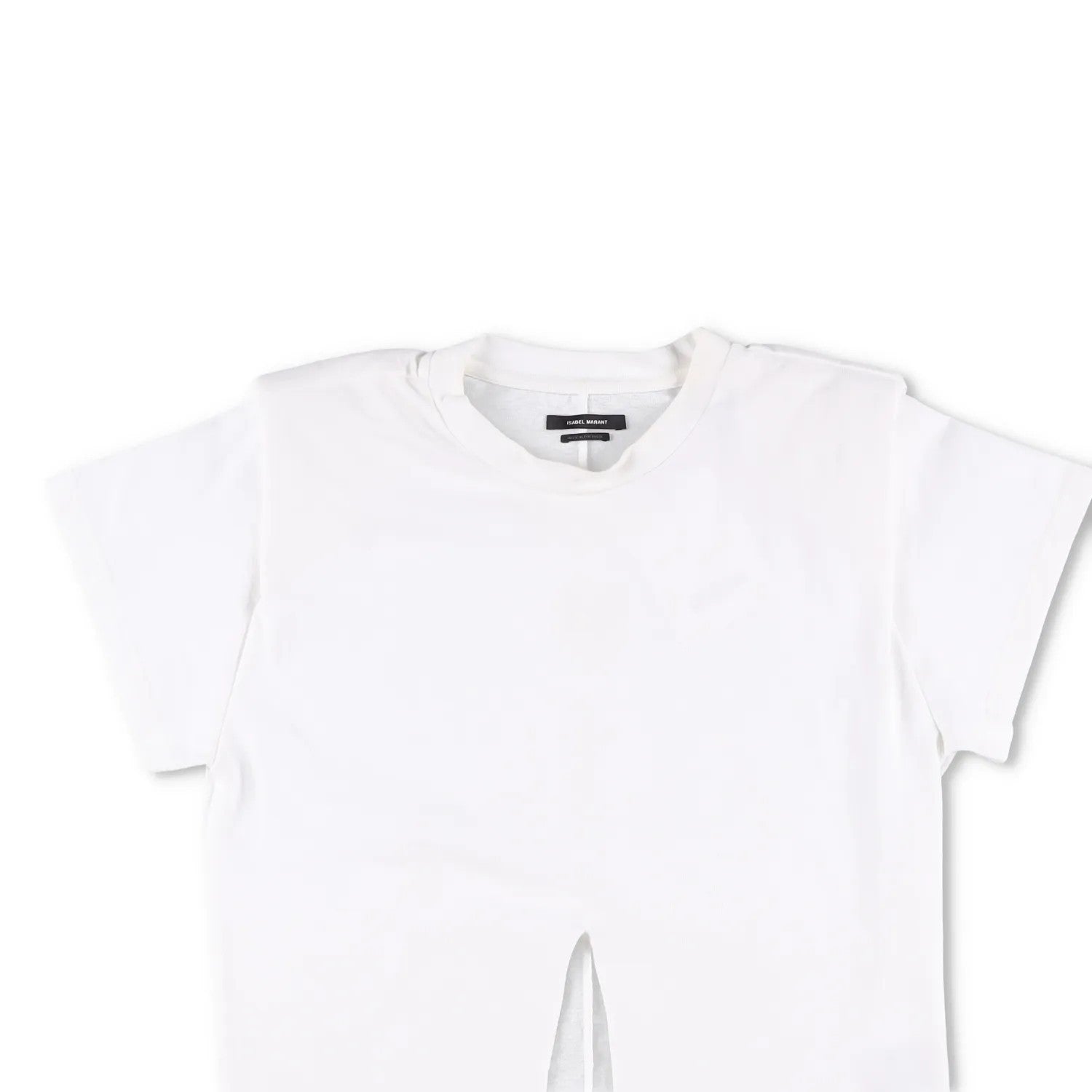 ISABEL MARANT Womens Zelikia T-Shirt Short Sleeve Tie Front White Size S RRP 235 — View 2