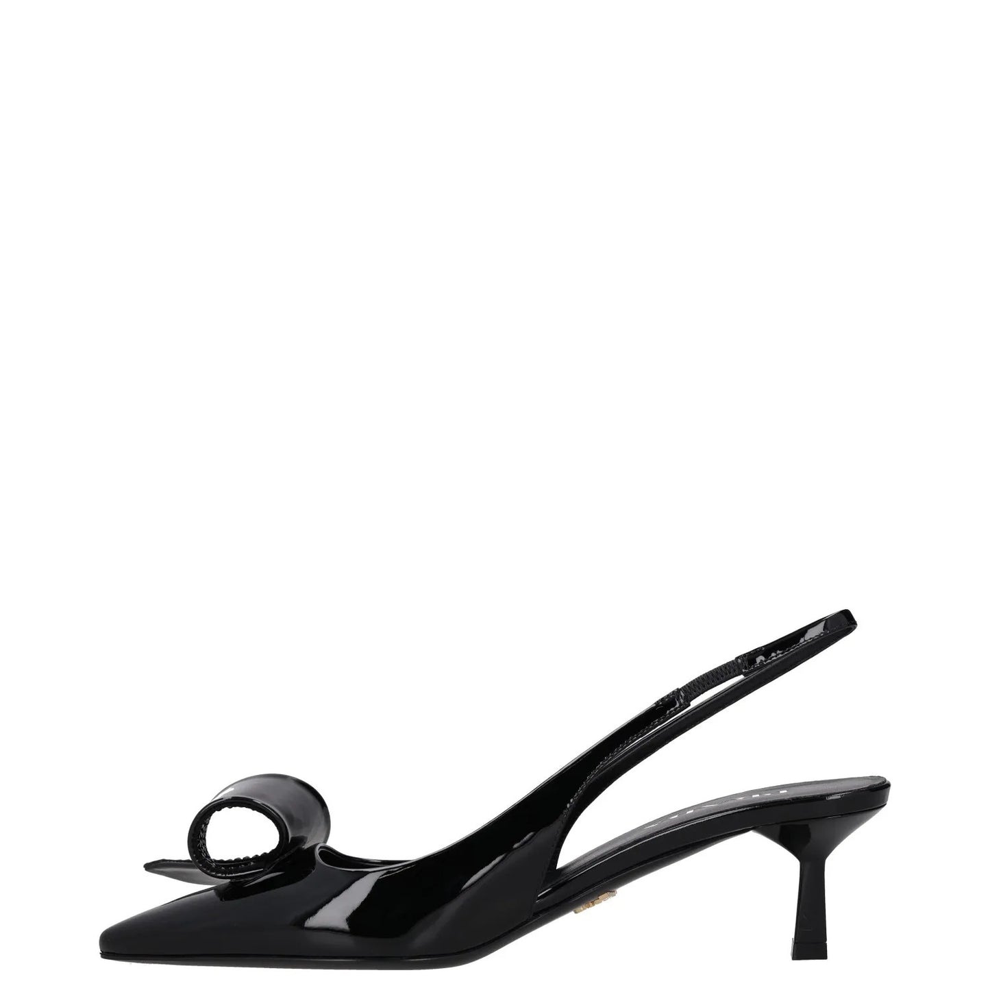 PRADA Womens Modellerie Torchon 55 Mid Heel Point Toe Pumps Black UK5.5 RRP 1320 — View 4