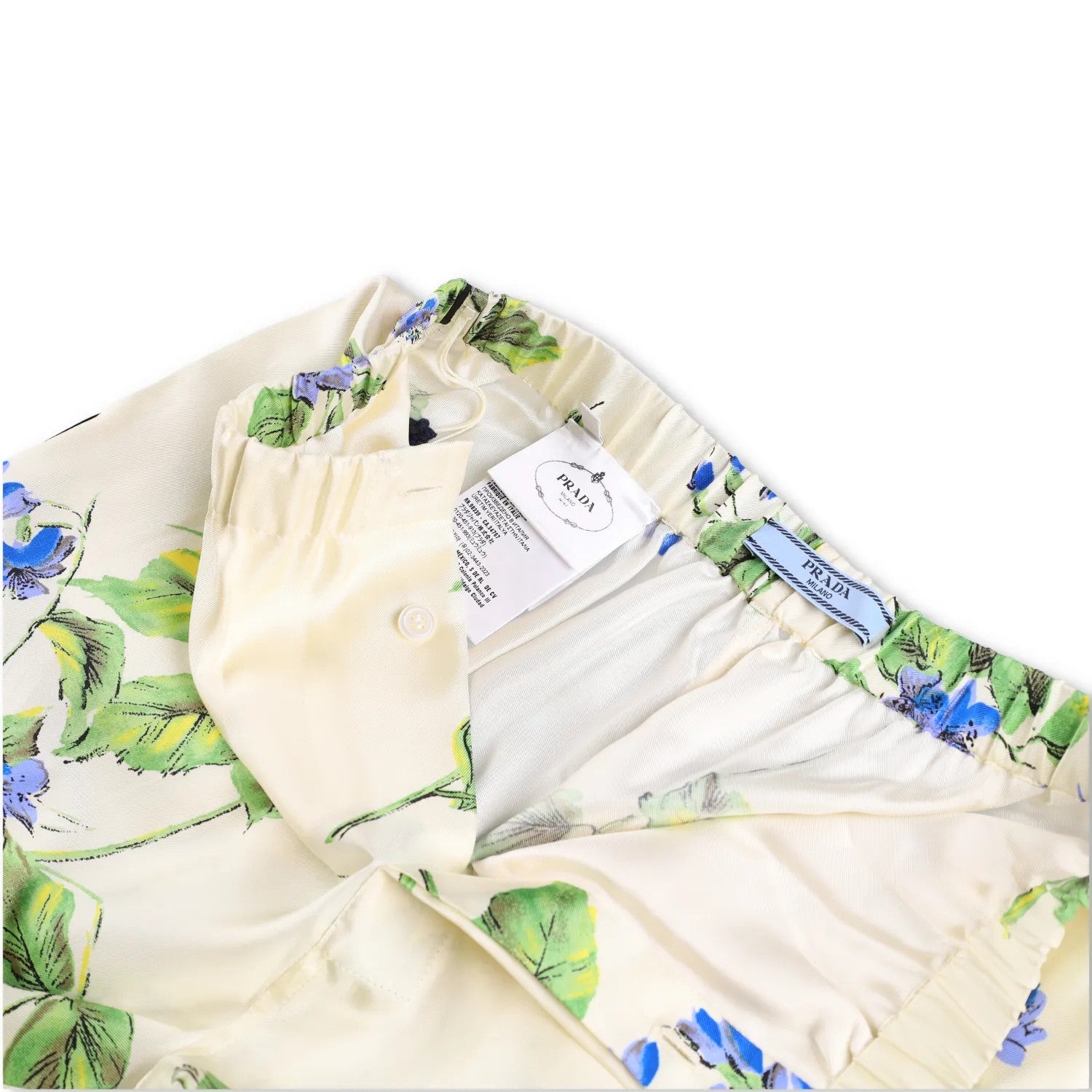 PRADA Womens Flared Trousers High Rise Floral Print Multicoloured 38 RRP 1520 — View 5