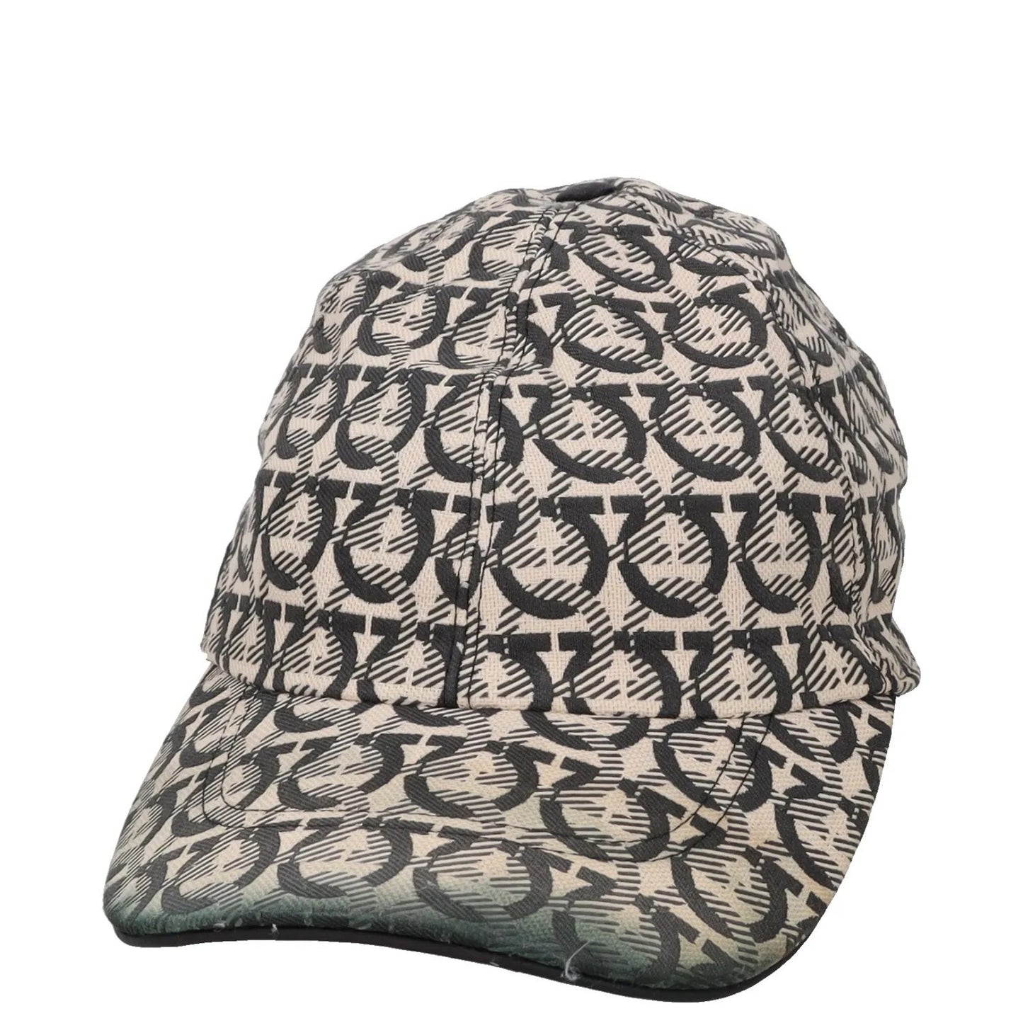 SALVATORE FERRAGAMO Mens Core Jacquard Logo Baseball Cap Multicoloured OS RRP275 — View 2