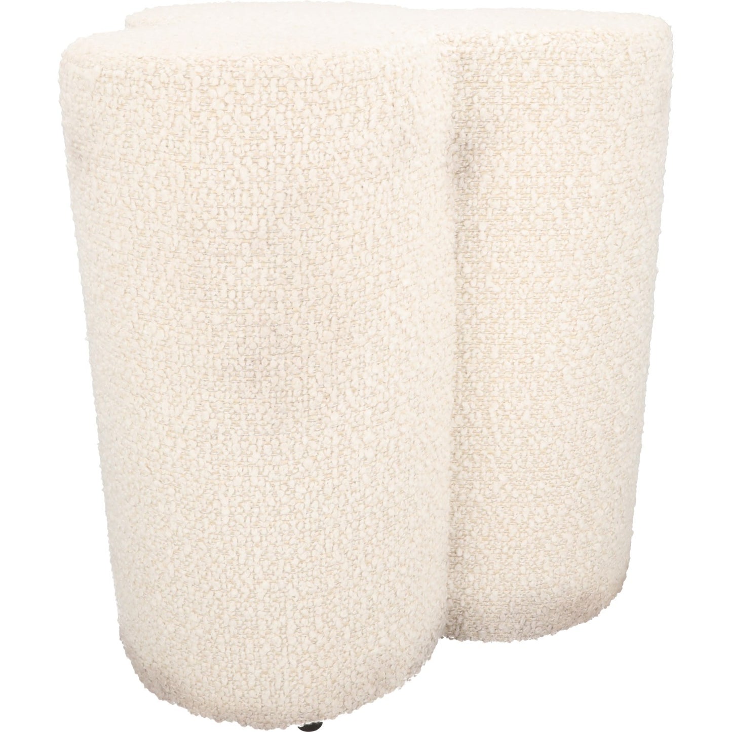 POLS POTTEN Clover Stool White Upholstered Modern Kitchen Dining Room OS RRP 275 — View 6