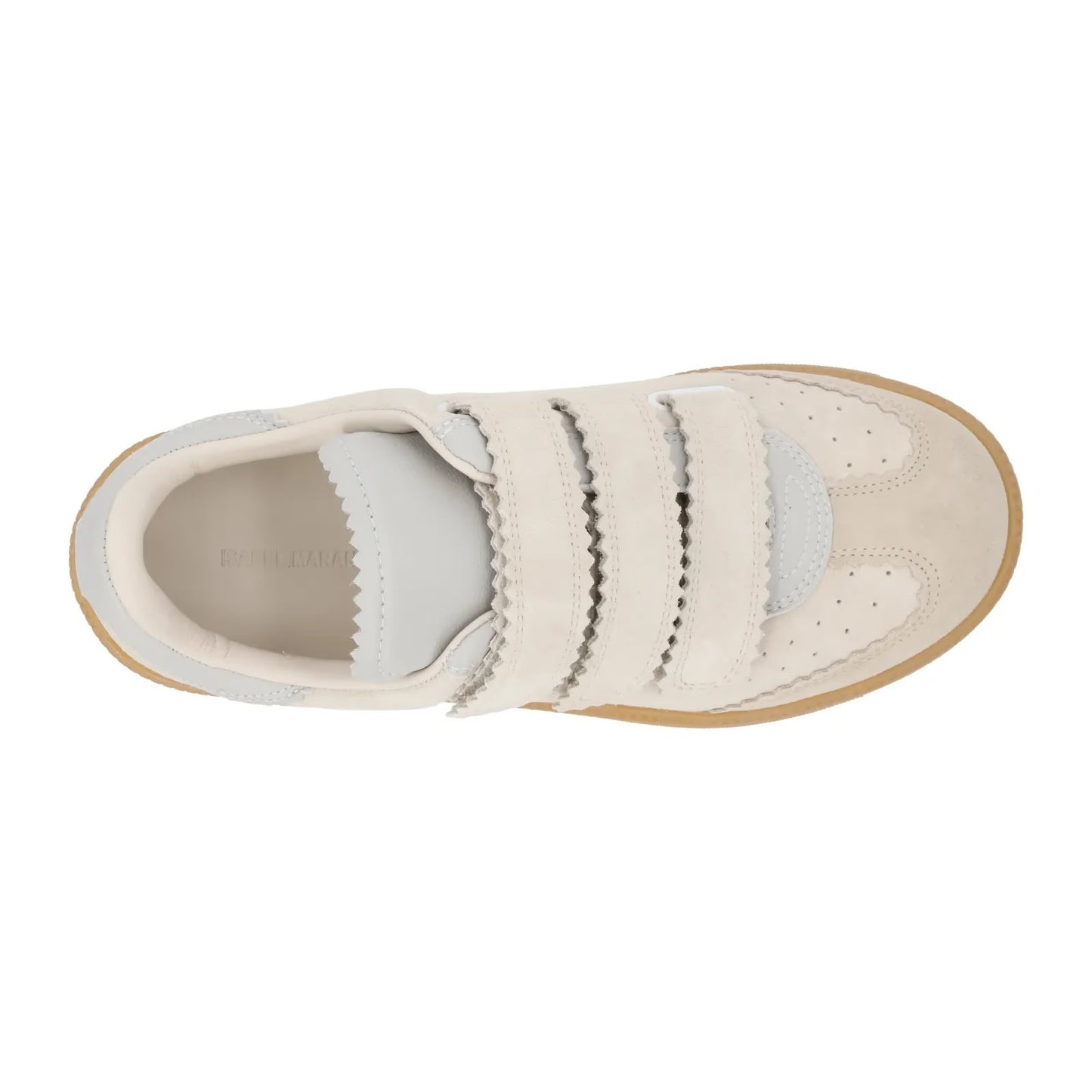 ISABEL MARANT Womens Beth Leather Sneakers Beige Low Top Strappy UK 2 RRP 345 — View 7
