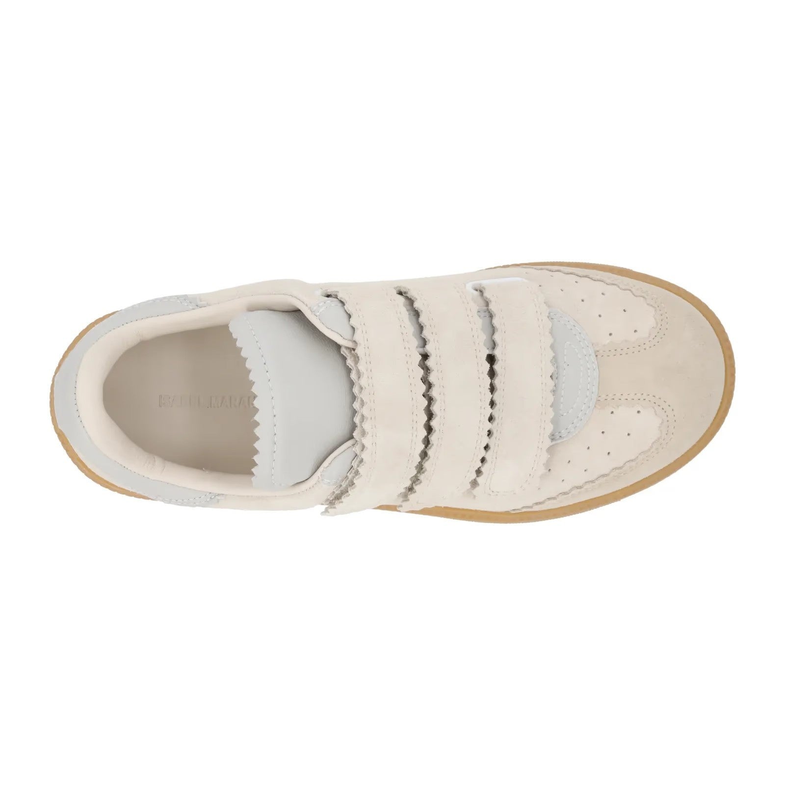 ISABEL MARANT Womens Beth Leather Sneakers Beige Low Top Strappy UK 2 RRP 345 — View 7