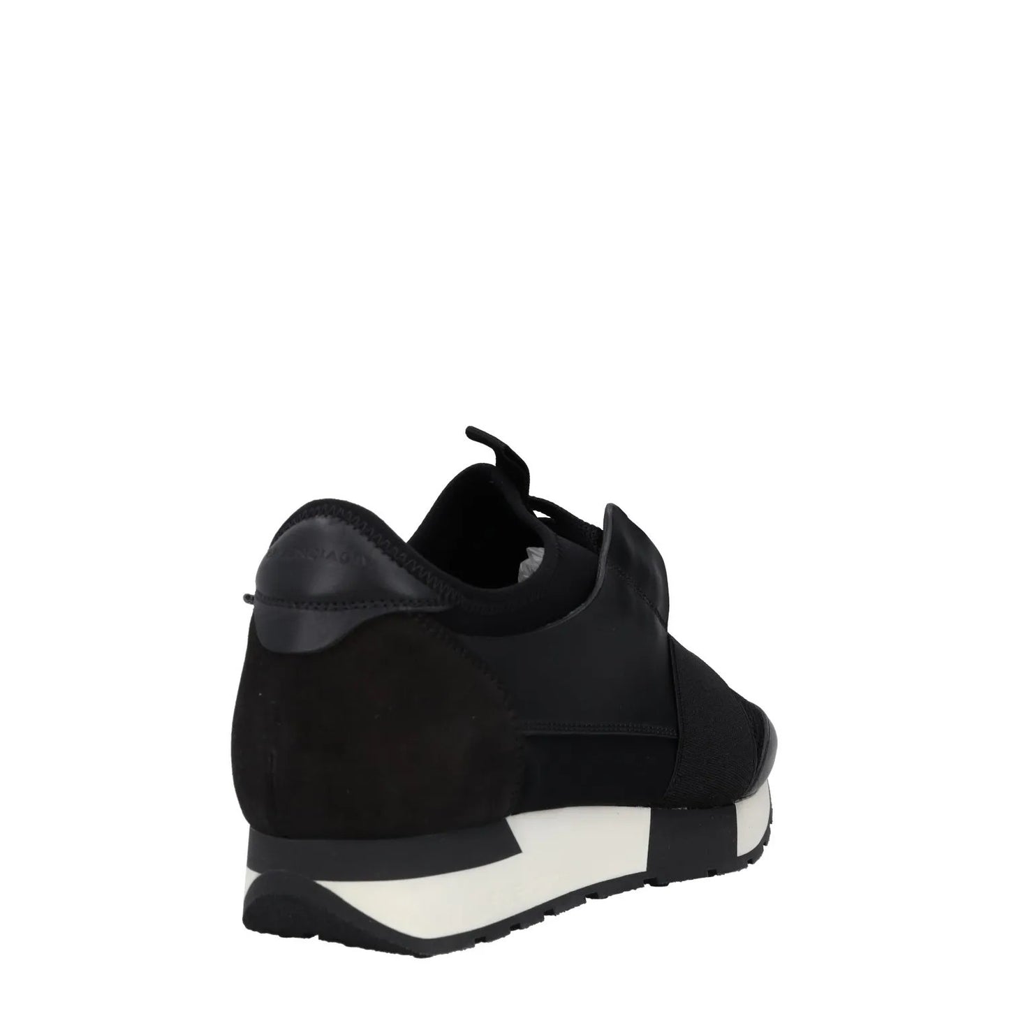BALENCIAGA Womens Trainers Black White Leather Low Top Lace Up UK 4 RRP 495 — View 6