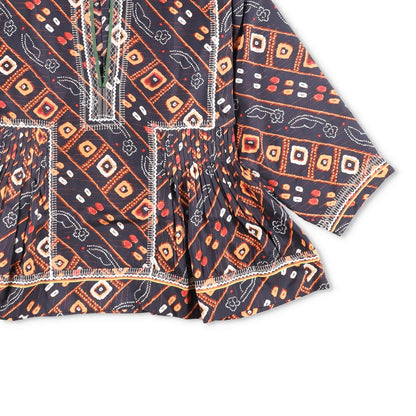 ISABEL MARANT Womens Tunic Kimono Top Silk Multicoloured Size 38 RRP 350 — View 4