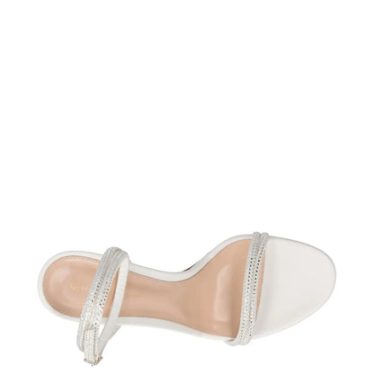 GIANVITO ROSSI Womens Heels White Leather Block Heel Open Toe Buckle UK 7 RRP450 — View 7