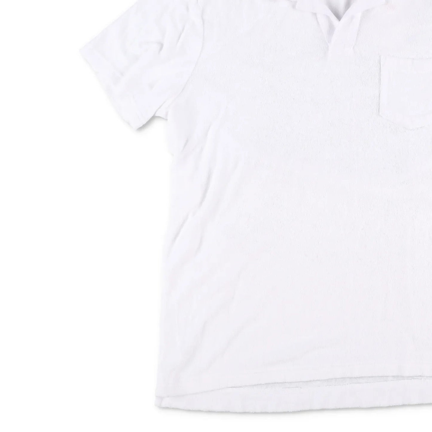 ORLEBAR BROWN Mens Terry Polo Shirt White Short Sleeve Collared Size L RRP 145 — View 3