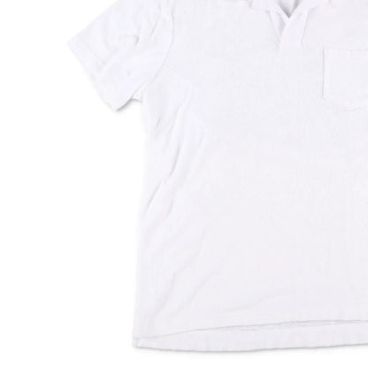 ORLEBAR BROWN Mens Terry Polo Shirt White Short Sleeve Collared Size L RRP 145 — View 3