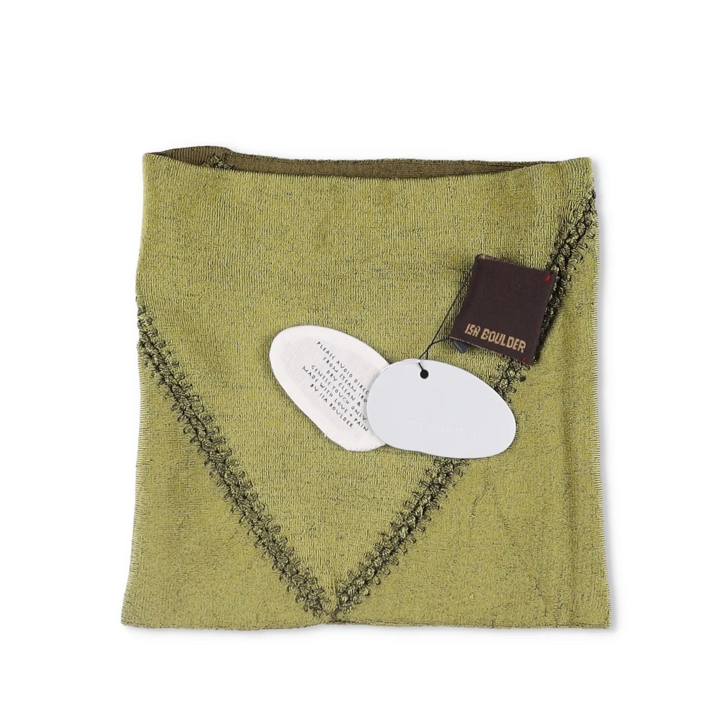 ISA BOULDER Womens Versatile Top Skirt Mini Woven Leaf Green Size S RRP 215 — View 6