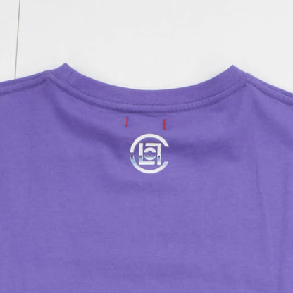 Clot Mens Obey Your Master T-Shirt Purple Cotton Graphic Crew Neck S RRP 75 — View 7