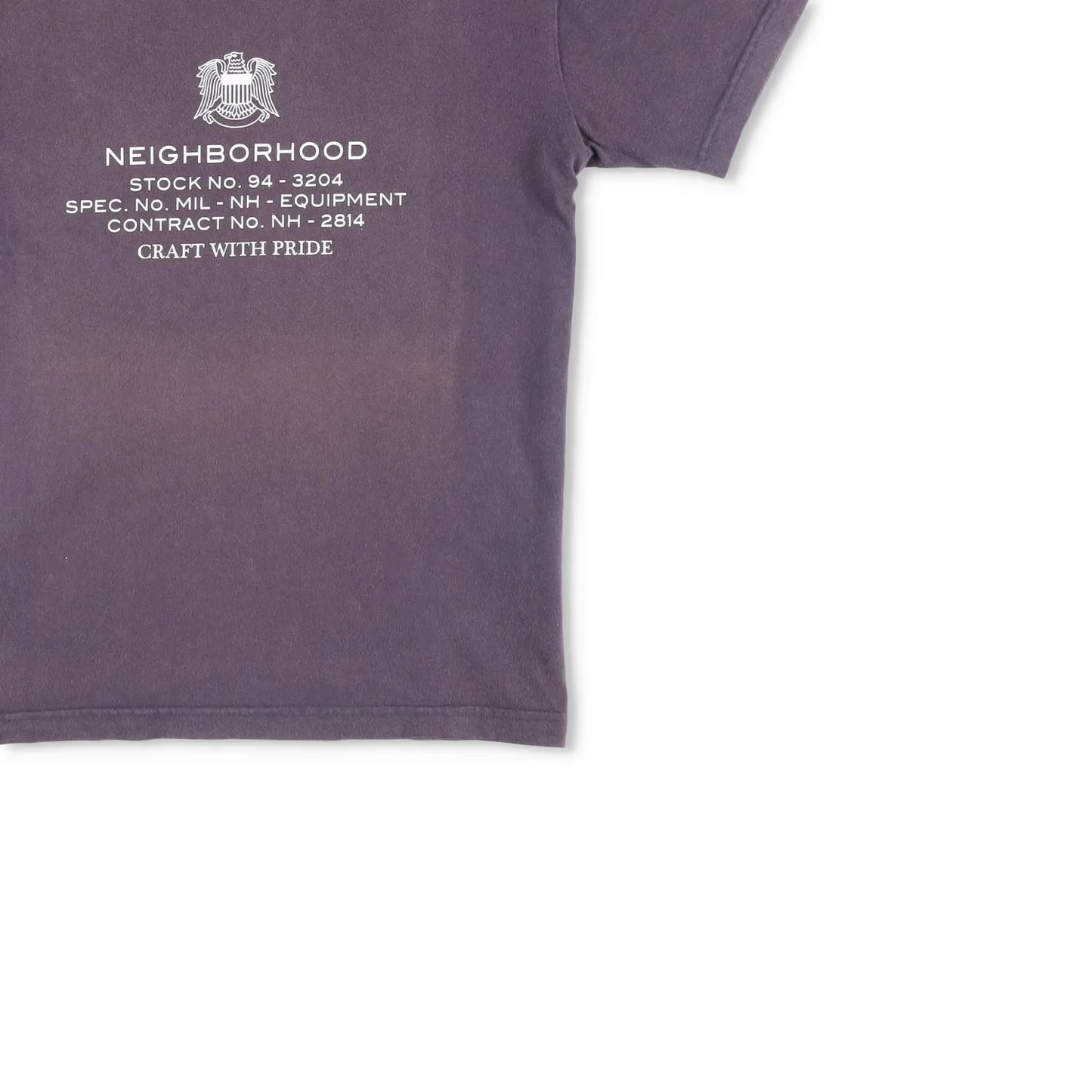 NEIGHBOURHOOD Mens T-Shirt Purple Cotton Crew Neck Short Sleeve Logo M RRP 90 — View 4