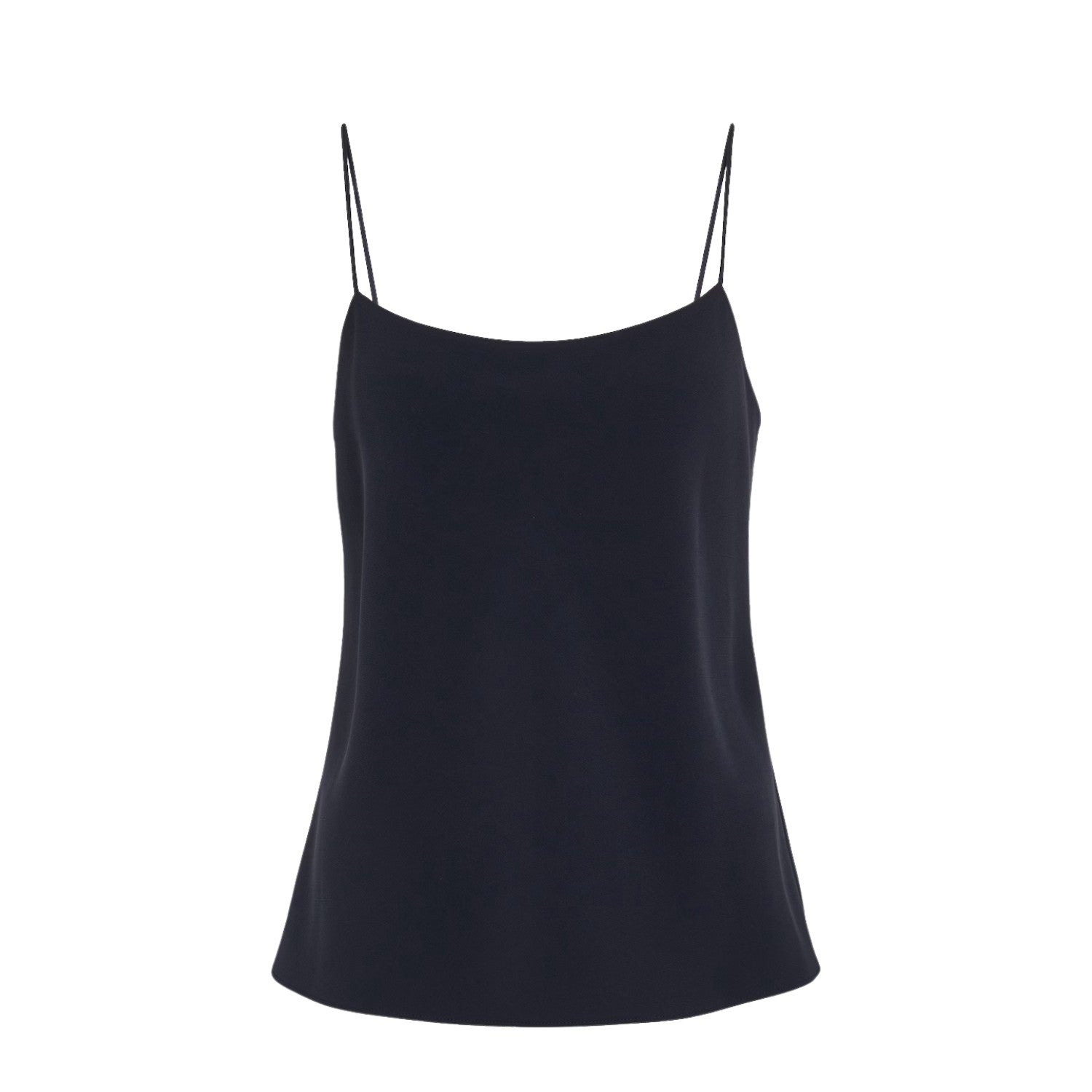 THE ROW Womens Biggins Top Silk Camisole Tank Black Spaghetti Strap S RRP 1430