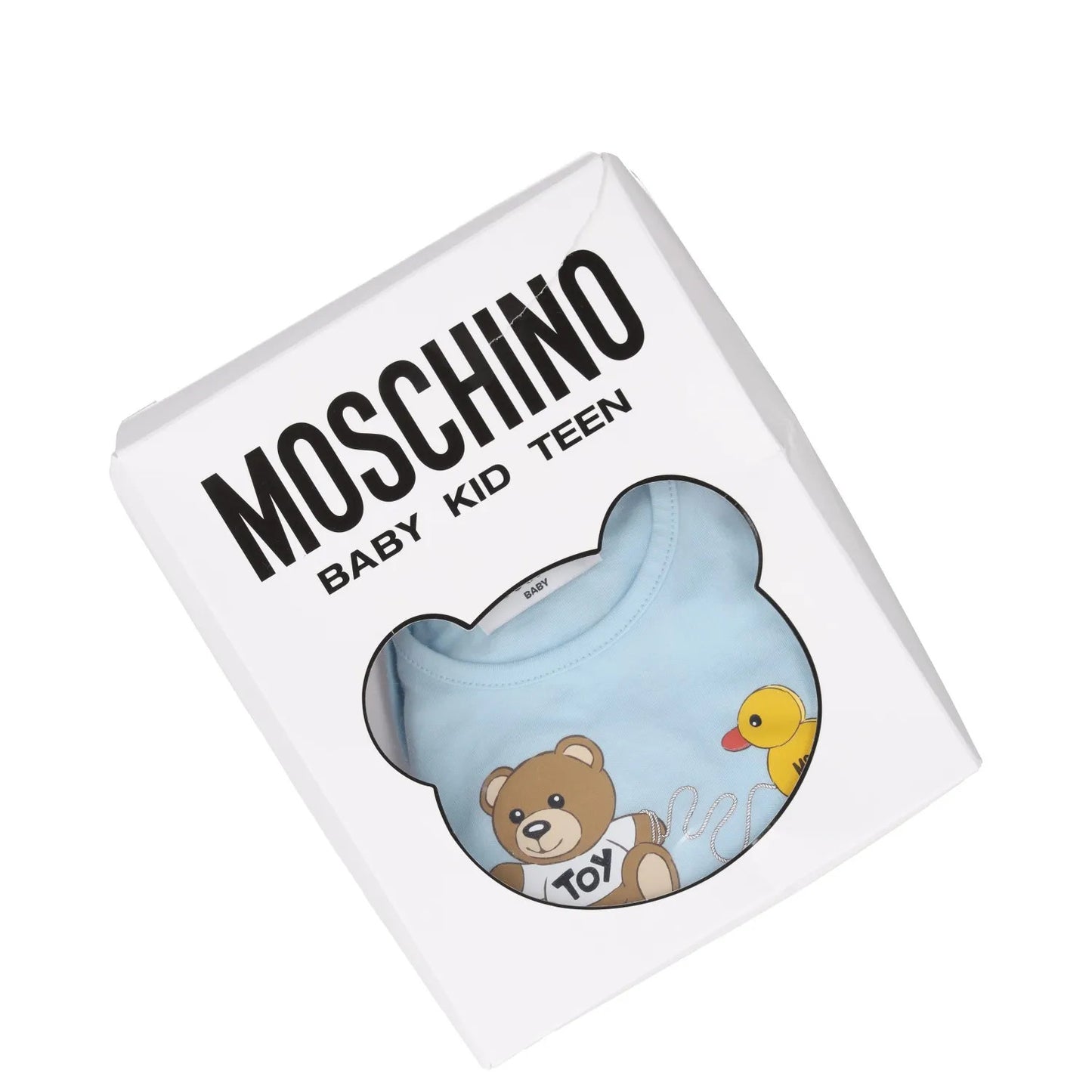 MOSCHINO Boys Toy Bodysuit Gift Set Blue Outfit Graphic Print 1-3 Months RRP 121 — View 5