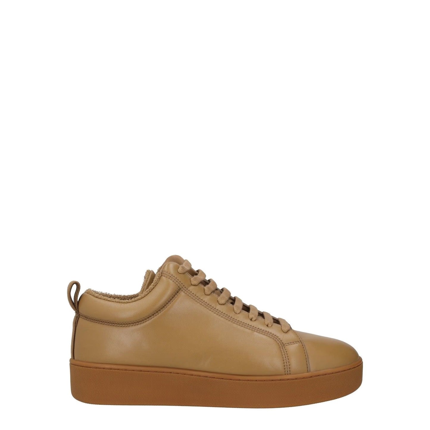 BOTTEGA VENETA Mens Sneakers Low Top Lace Up Brown Leather Casual UK 9 RRP 850