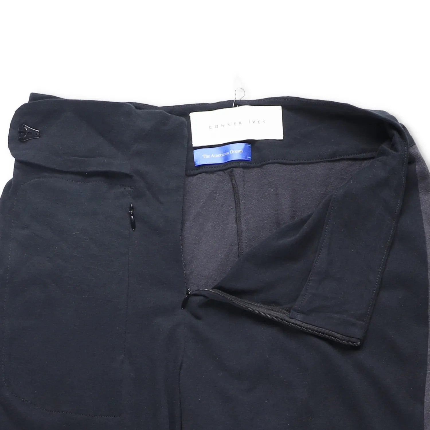 CONNER IVES Womens Flared Joggers Mixed Vintage Fibre Black Logo Size L RRP 250 — View 7