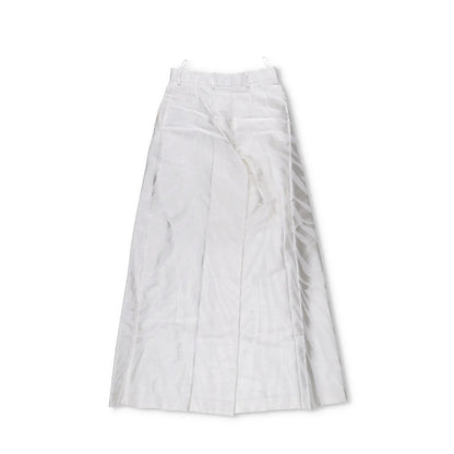NINA RICCI Zebra-Jacquard Palazzo Pants White Wide Leg Trousers Size 38 RRP 675 — View 6
