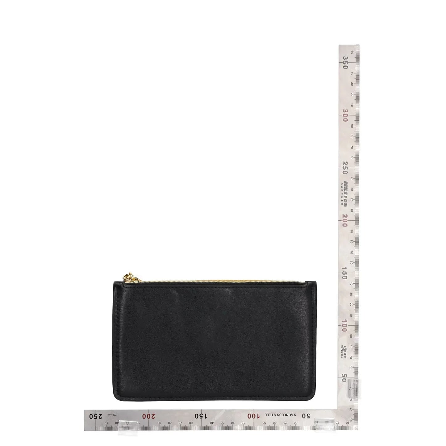 STELLA MCCARTNEY Womens Leather Wallet Zip-Around Black Size Small RRP 100 — View 3