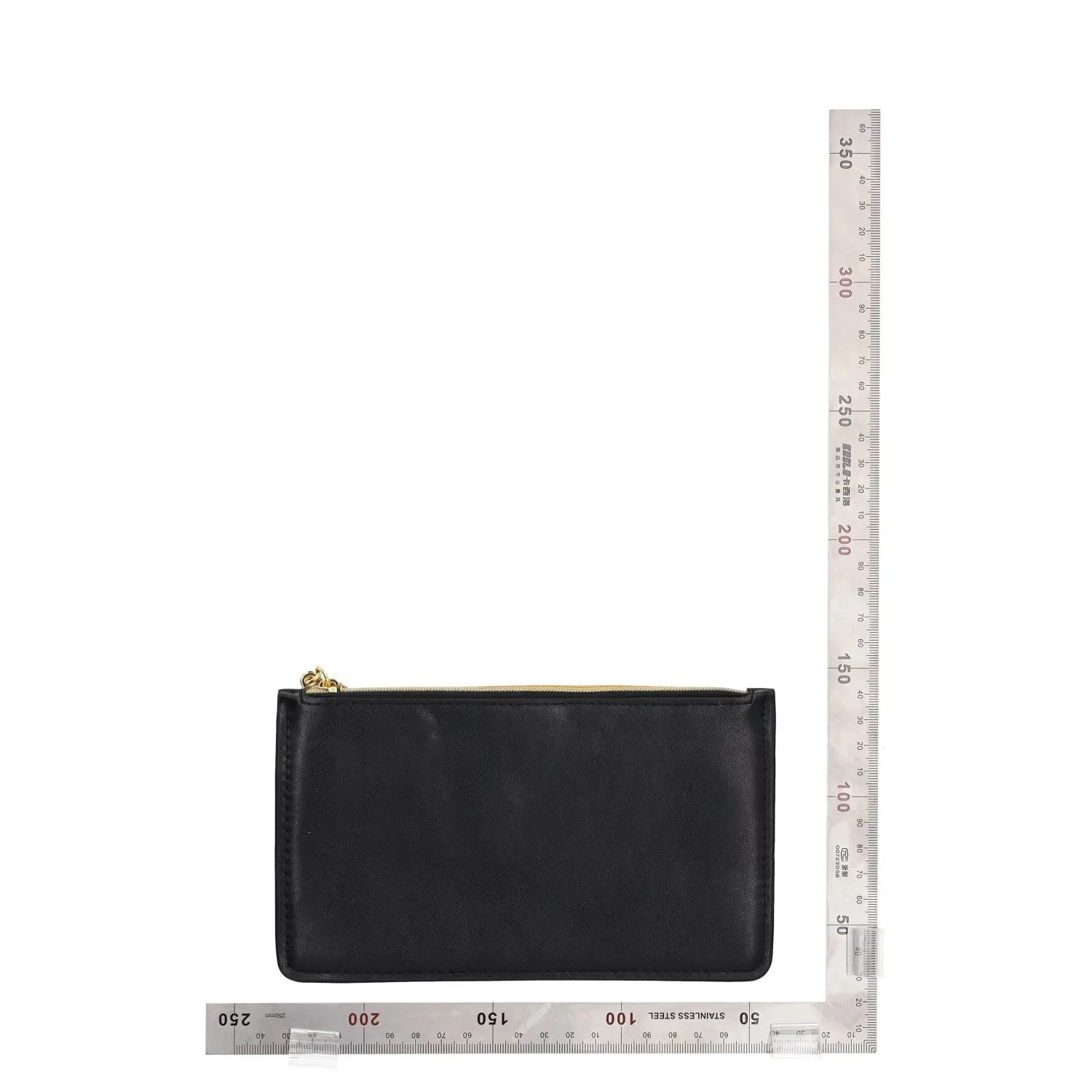 STELLA MCCARTNEY Womens Leather Wallet Zip-Around Black Size Small RRP 100 — View 3