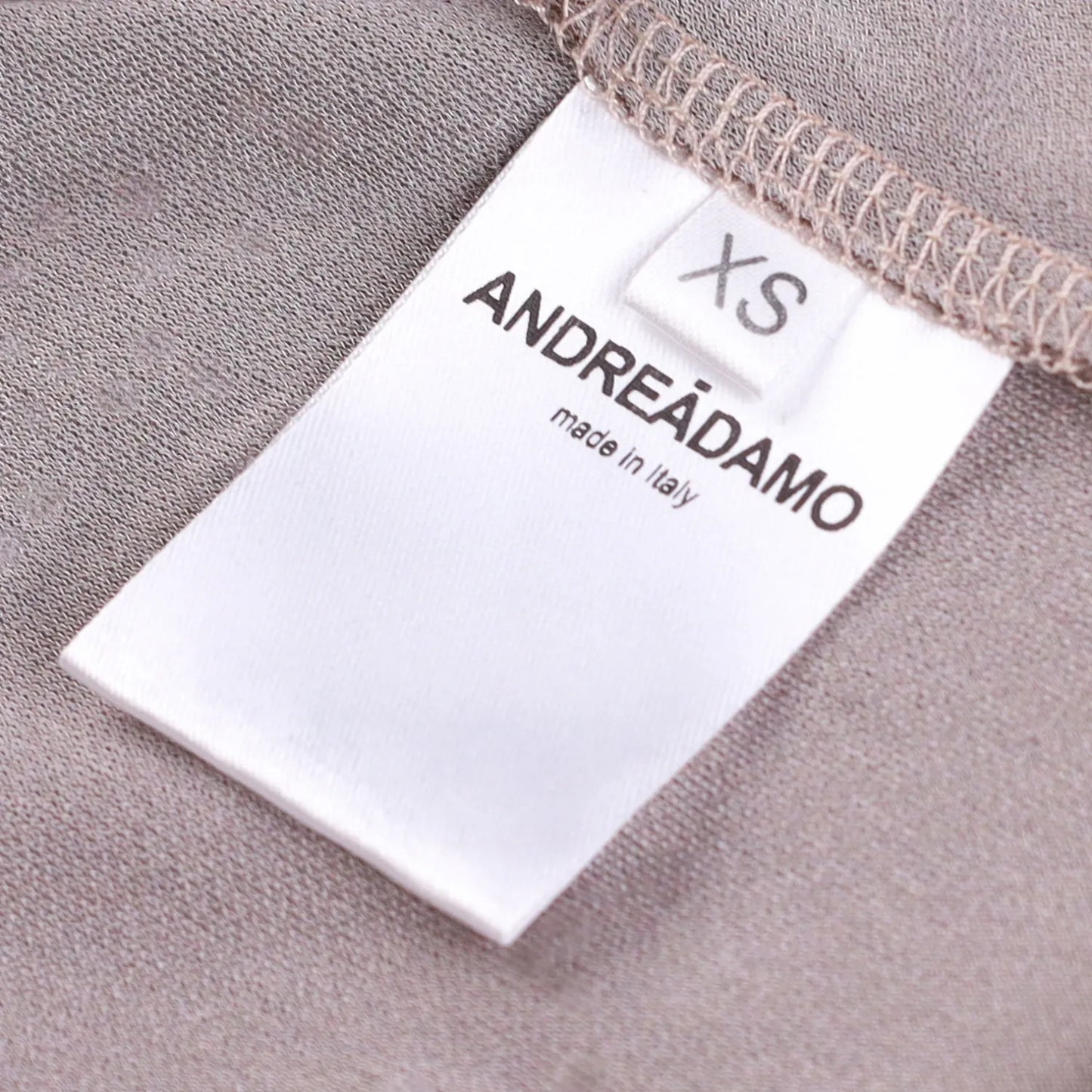 ANDREADAMO Womens Destroyed Jumper Strass Jersey Crop Top Brown Knit XS RRP 570 — View 7
