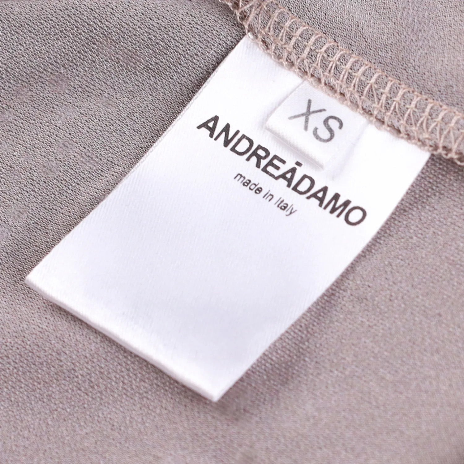 ANDREADAMO Womens Destroyed Jumper Strass Jersey Crop Top Brown Knit XS RRP 570 — View 7