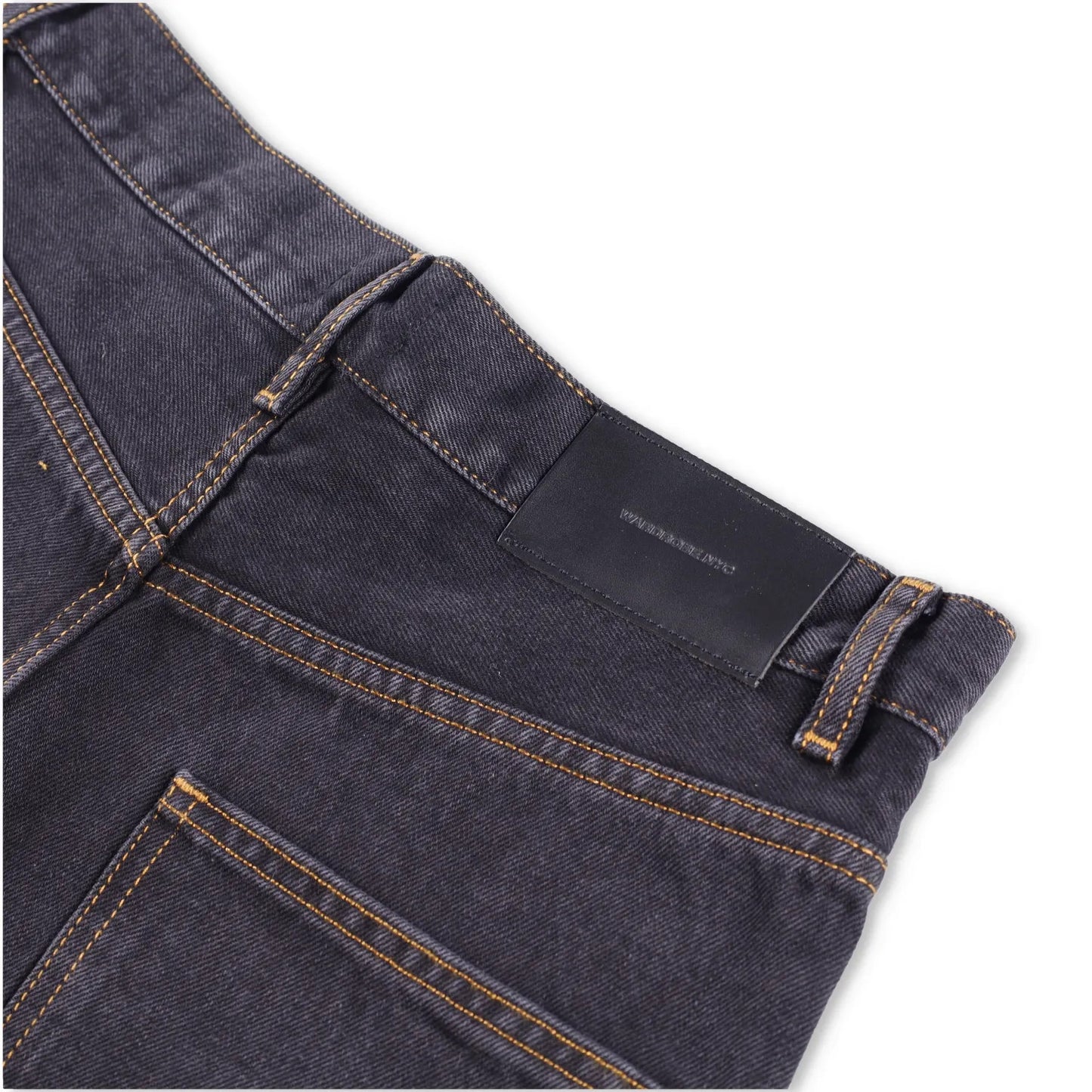 WARDROBE NYC Womens Low Rise Jean Wide-Leg Jeans Black 5 Pocket Size 28 RRP 285 — View 7