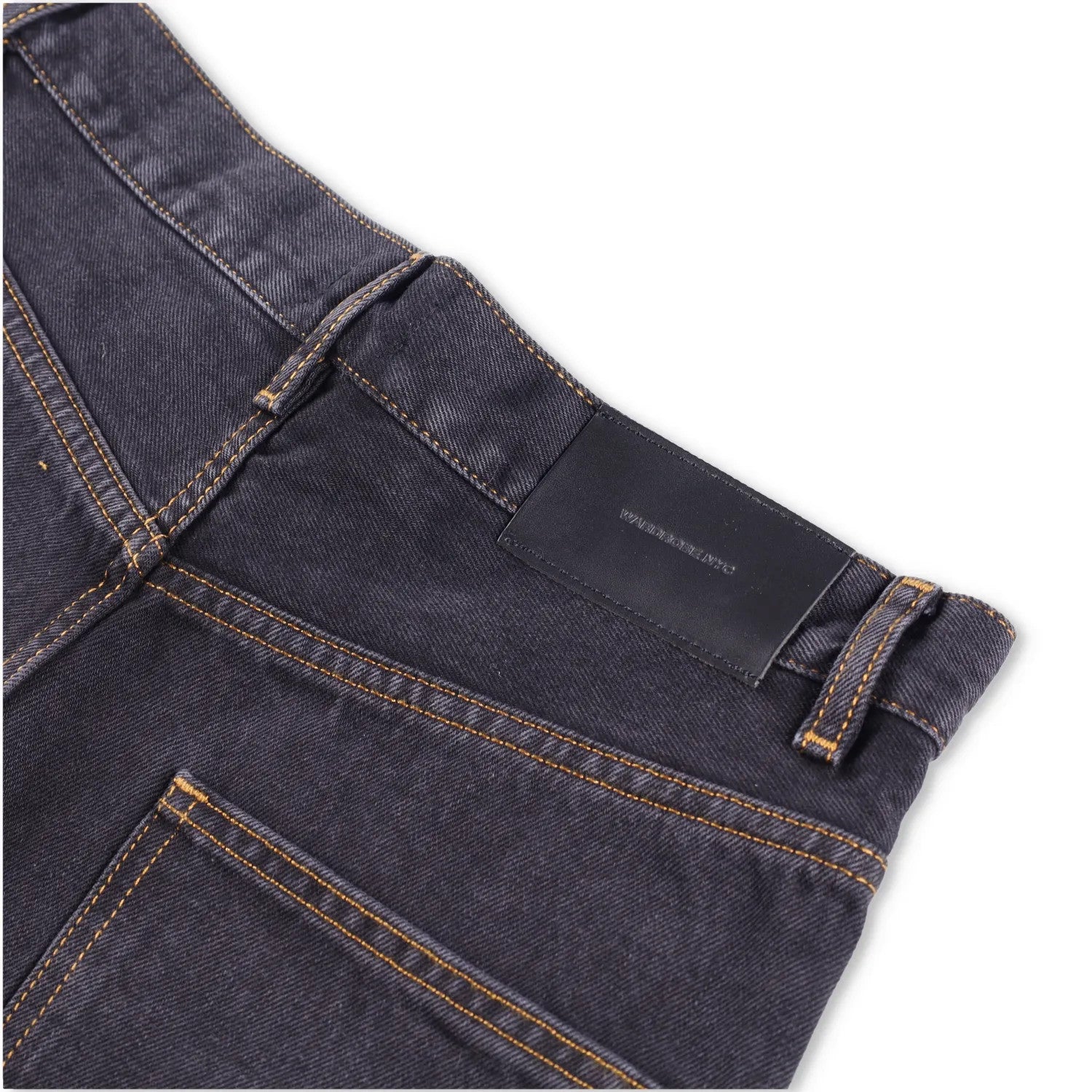 WARDROBE NYC Womens Low Rise Jean Wide-Leg Jeans Black 5 Pocket Size 28 RRP 285 — View 7