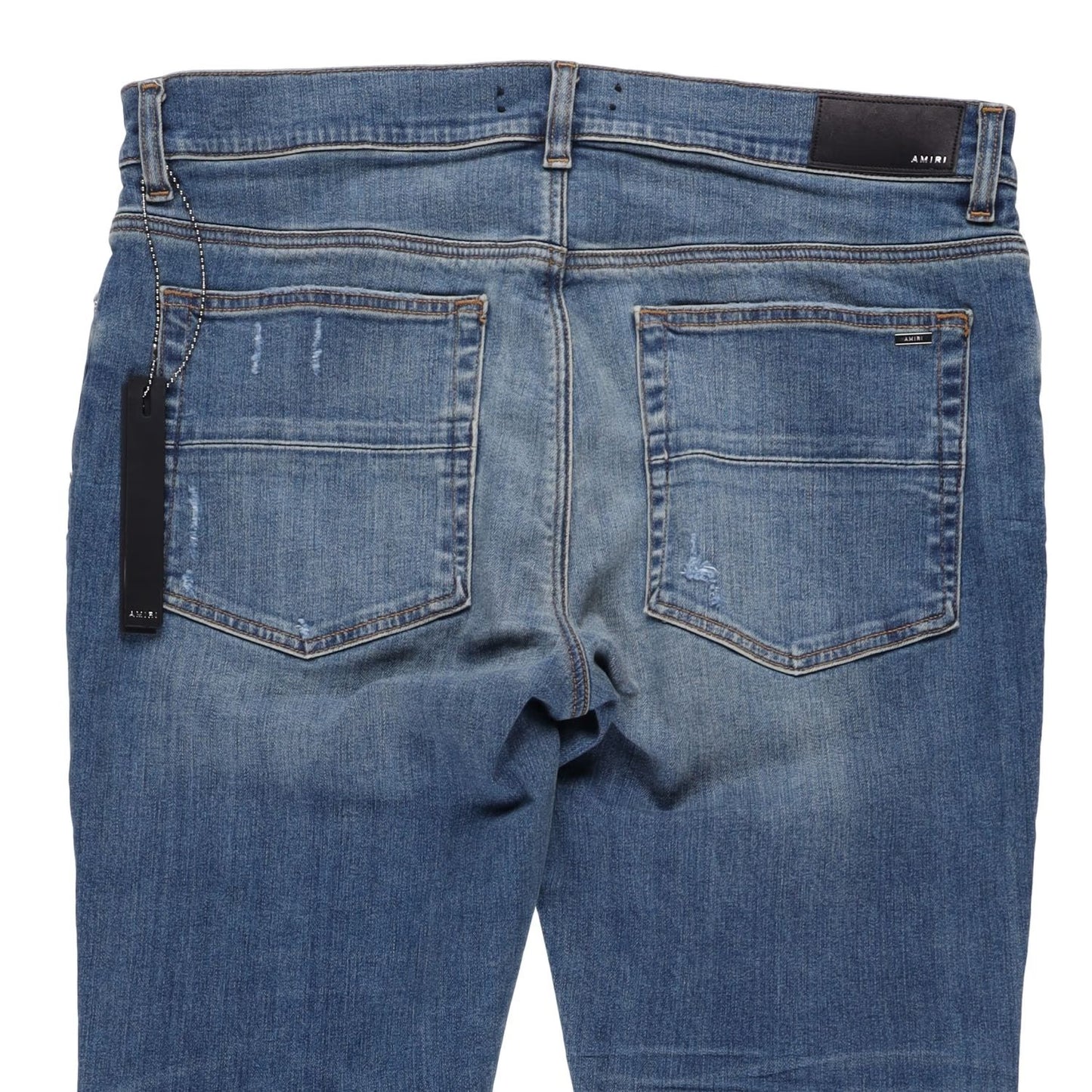AMIRI Mens Mx1 Skinny Jeans Blue Denim Mid Rise Button Closure Size 36 RRP 1115 — View 11