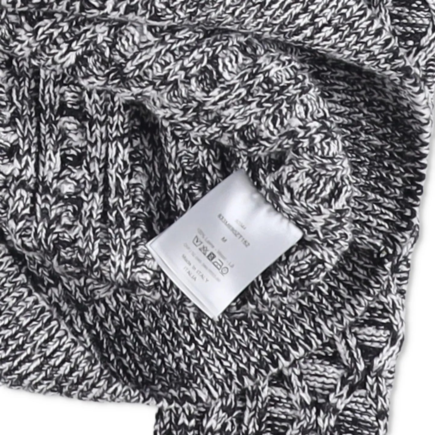 DIOR Womens Jumper Grey Wool Cable Knit Crew Neck Pullover Size M RRP 1500 — View 6