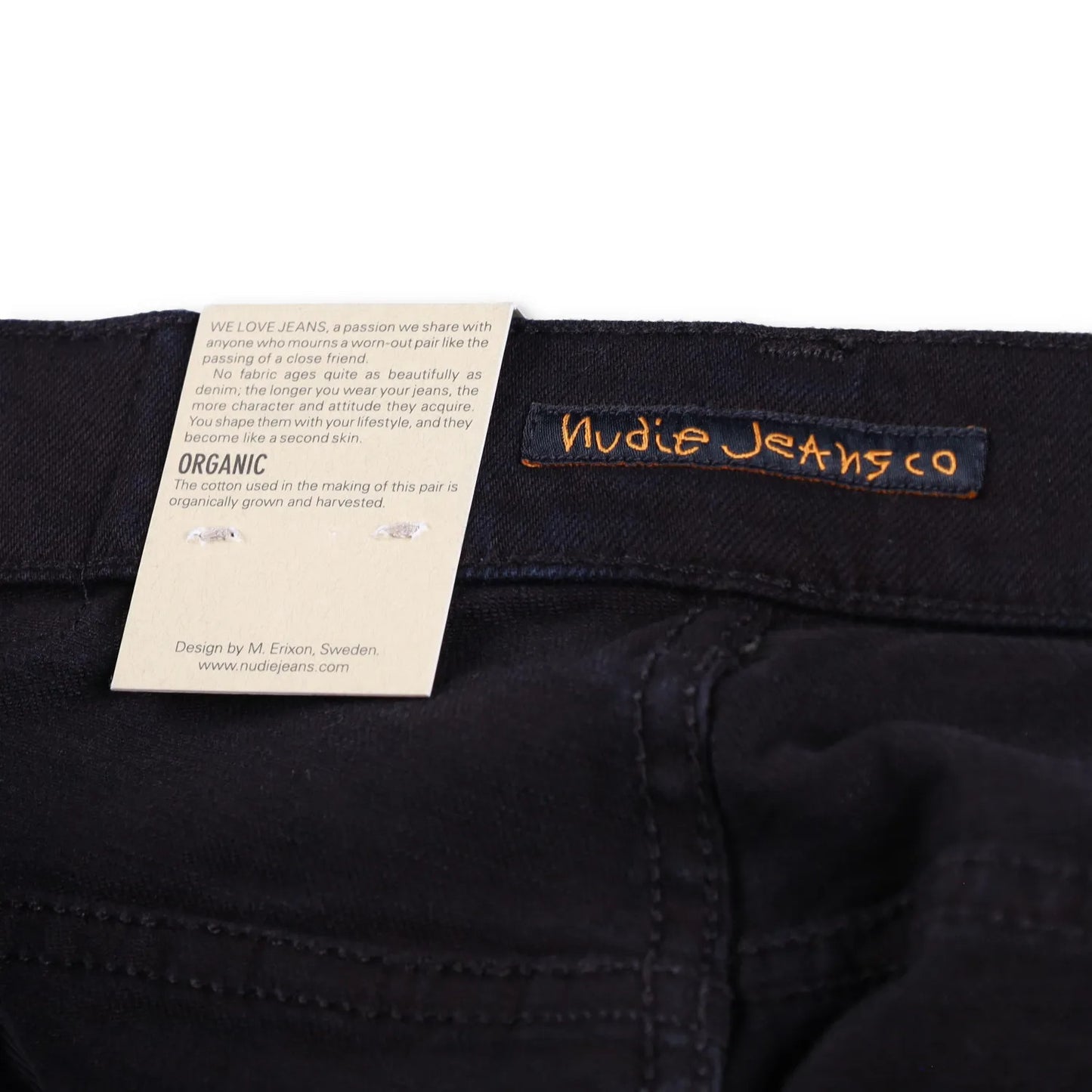 NUDIE JEANS Mens Skinny Jeans Tight Terry Black Stretch Denim 5 Pocket 28 RRP105 — View 7