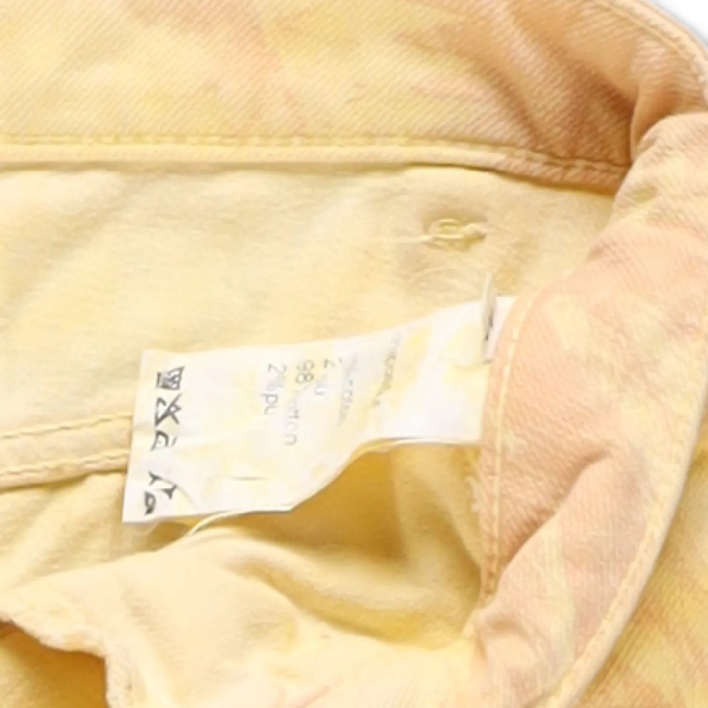BALMAIN Womens Skinny Jeans Cotton Blend Yellow Back To Front Size 40 RRP 650 — View 8
