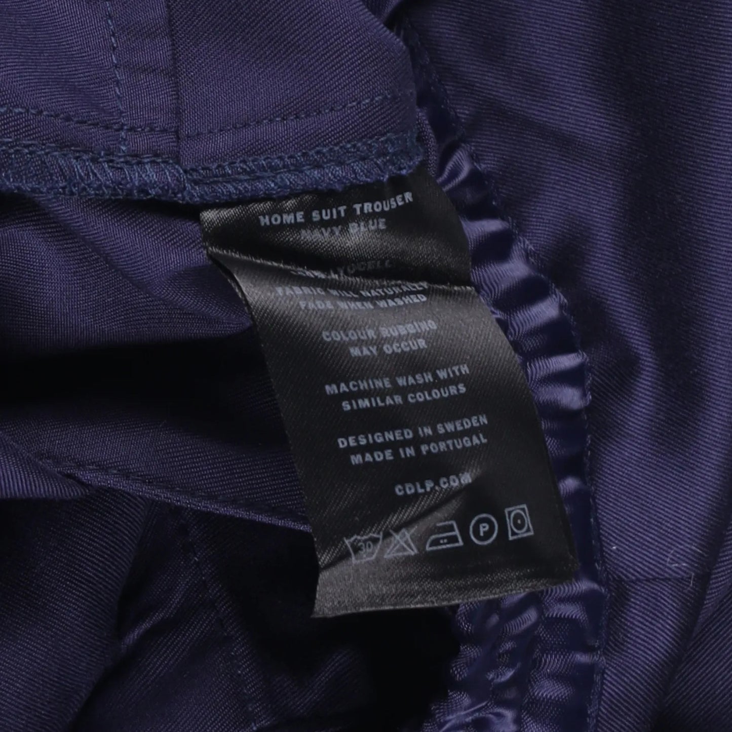 CDLP Mens Joggers Blue Lyocell Satin Straight Leg Slash Pocket Size 48 RRP 170 — View 6
