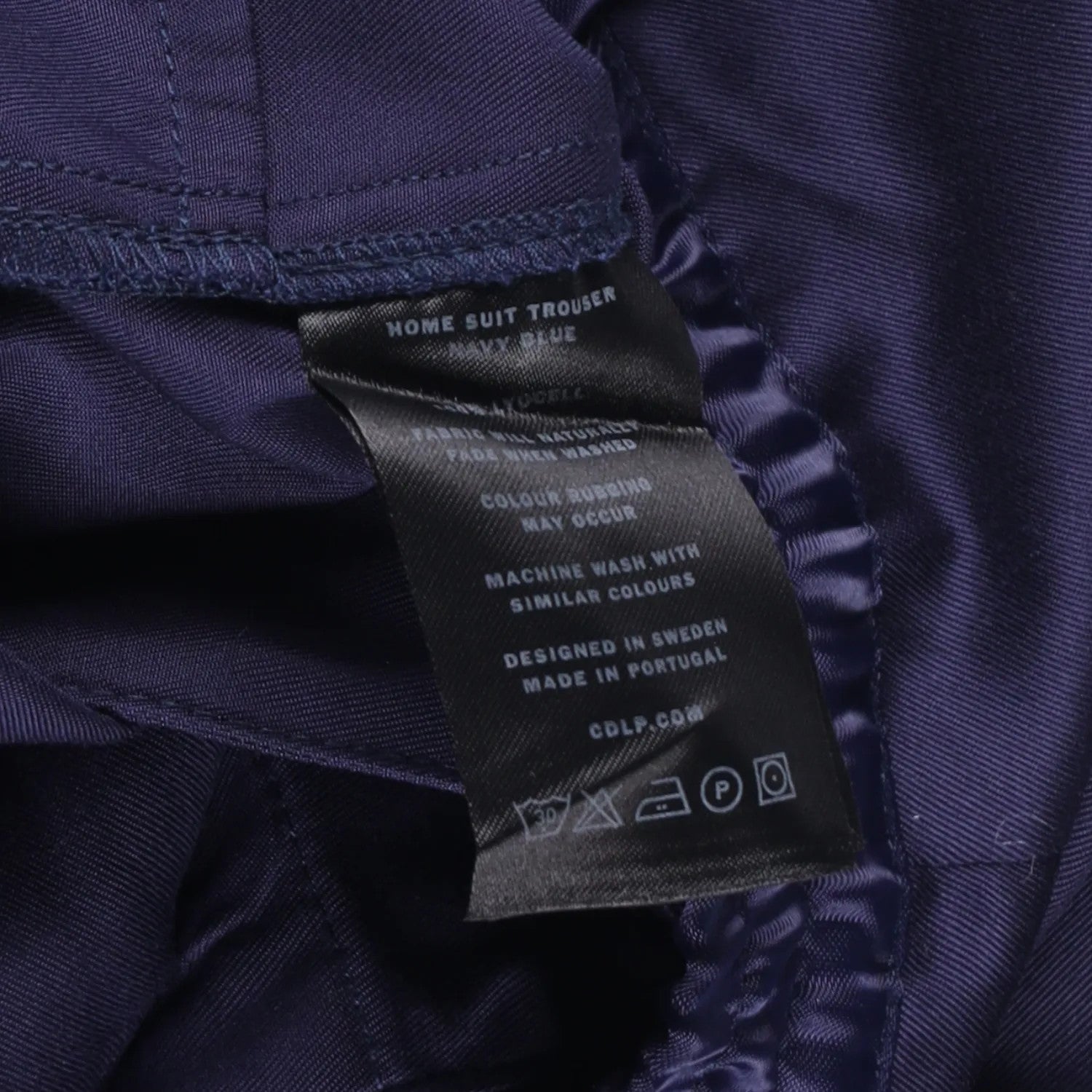 CDLP Mens Joggers Blue Lyocell Satin Straight Leg Slash Pocket Size 48 RRP 170 — View 6