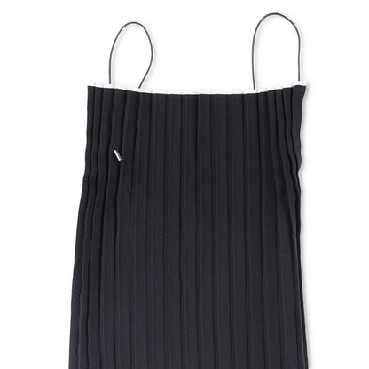 JACQUEMUS Women La Haut Maille Plisse Blouse Black Knit Pleated Square 40 RRP275 — View 2