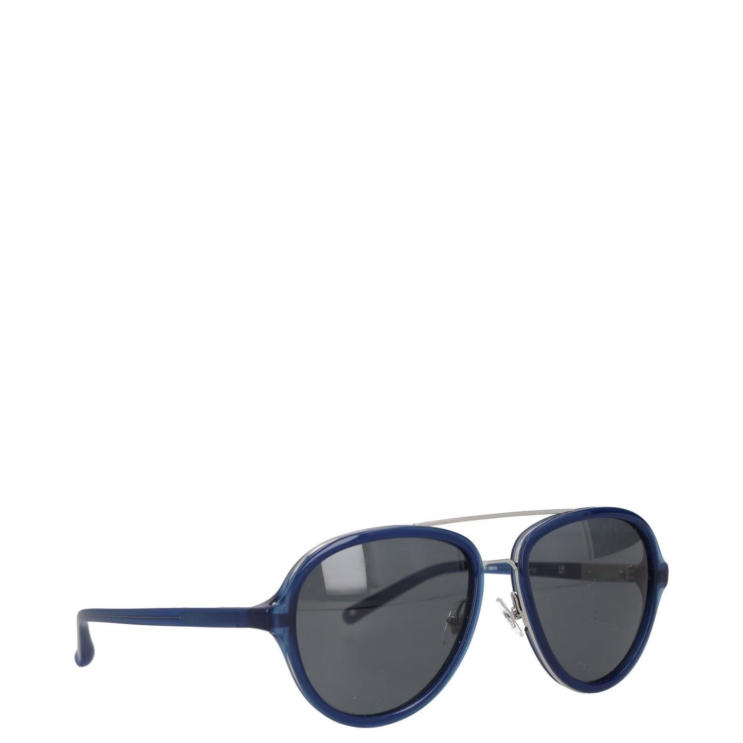 PHILLIP LIM X LINDA FARROW Mens Pilot Sunglasses Blue Acrylic Tinted OS RRP 245