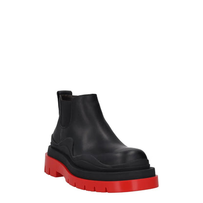 BOTTEGA VENETA Womens Block Heel Booties Black Leather Red Sole UK 5 RRP 1080 — View 2