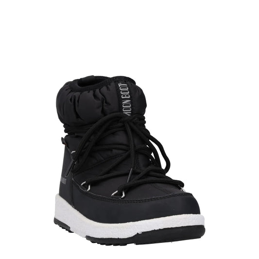MOONBOOT Girls Snow Boots Black White Synthetic Lace Up UK 12.5 RRP 150 — View 2