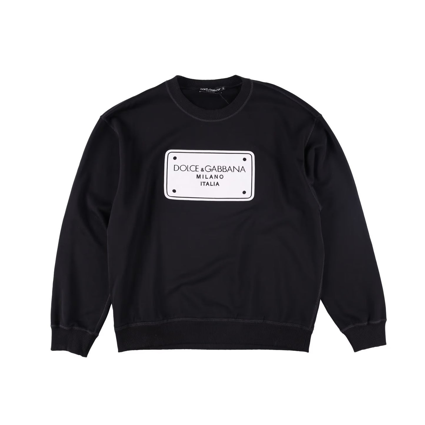 DOLCE & GABBANA Mens Sweatshirt Hu7Du+Taglio Laser+ Ricamo Black 54 RRP 720