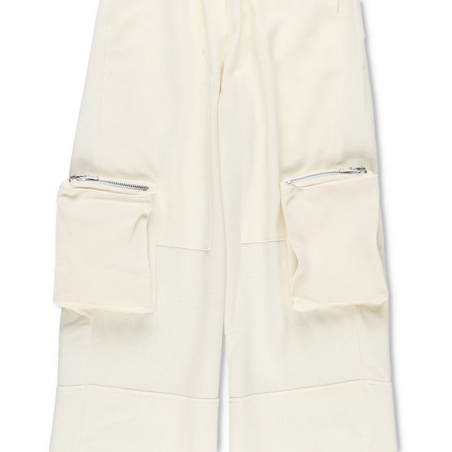 PARIS GEORGIA Womens Trousers Ivory White Wide Leg Side Pockets Size S RRP 250 — View 3