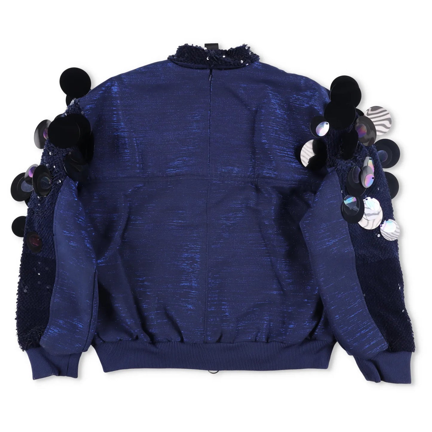 PAPA OPPONG Womens Stella Embellished Kente Bomber Jacket Blue One Size RRP 3245 — View 10
